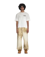 Low Lights  7Circular T Shirt Creme Dirty Wash (3)