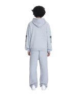 Low Lights 7EVENTY 7EVEN Raglan Hoodie Grey Melange (2)