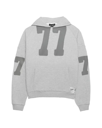 Low Lights 7EVENTY 7EVEN Raglan Hoodie Grey Melange (4)