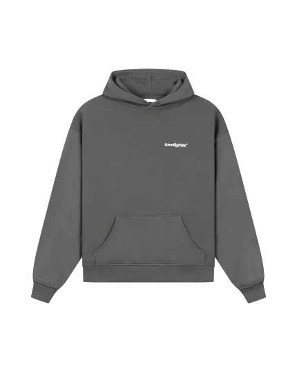 Low Lights Basic Hoodie Dark Grey