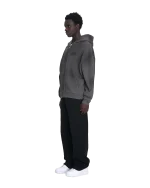Low Lights Circular Zip Hoodie Graphite Dirty Wash (2)
