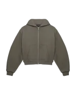 Low Lights Combat Bomber Zip Hoodie Washed Beige (4)