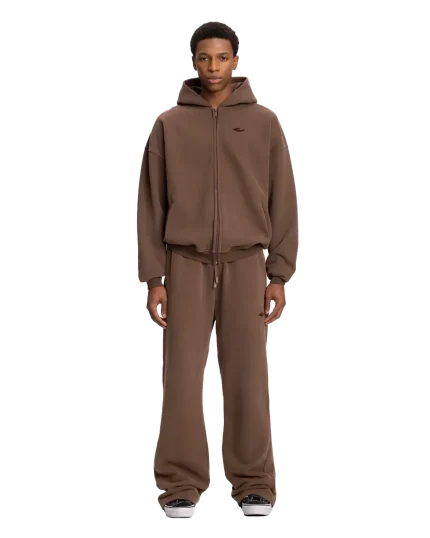 Low Lights Core Zip Hoodie Dark Earth (4)