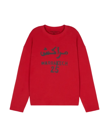 Low Lights Marrakech 25 Waffle Longsleeve Red (1)