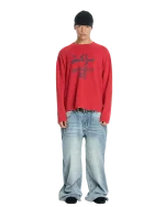 Low Lights Marrakech 25 Waffle Longsleeve Red (11)