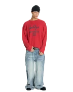 Low Lights Marrakech 25 Waffle Longsleeve Red (5)