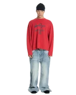 Low Lights Marrakech 25 Waffle Longsleeve Red (6)