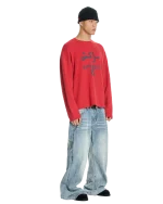 Low Lights Marrakech 25 Waffle Longsleeve Red (7)