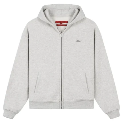 CORE ZIP HOODIE HEATHER GREY