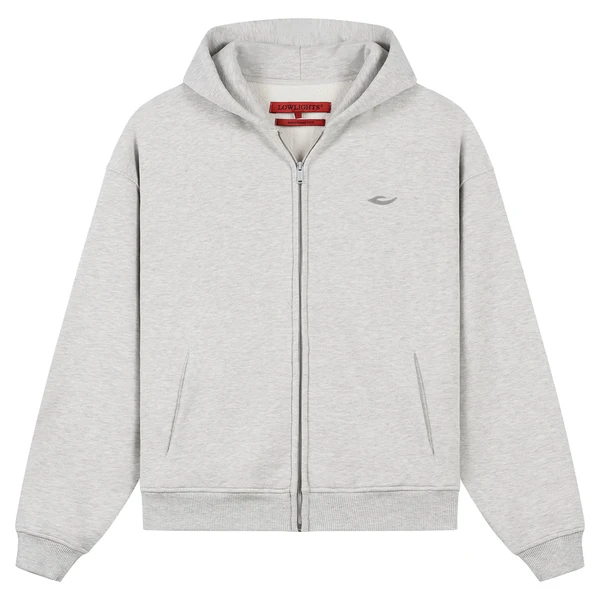 CORE ZIP HOODIE HEATHER GREY CORE ZIP HOODIE HEATHER GREY