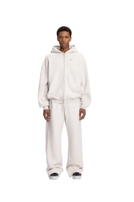 CORE ZIP HOODIE HEATHER GREY1