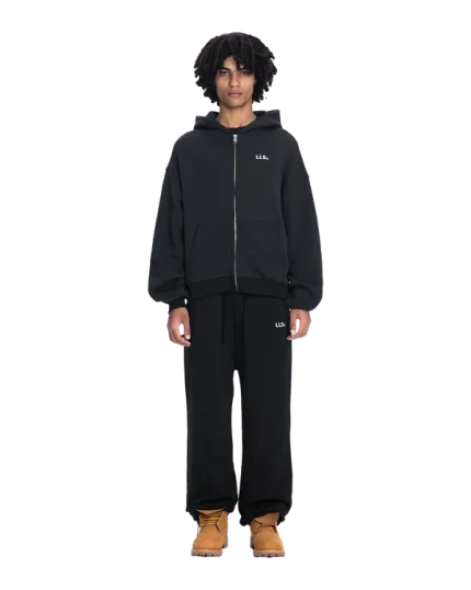 Lmnts zip hoodie black