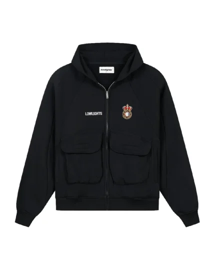 BCN Zip Hoodie Black