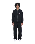 Repair Dept. Raglan Zip Hoodie BlackS