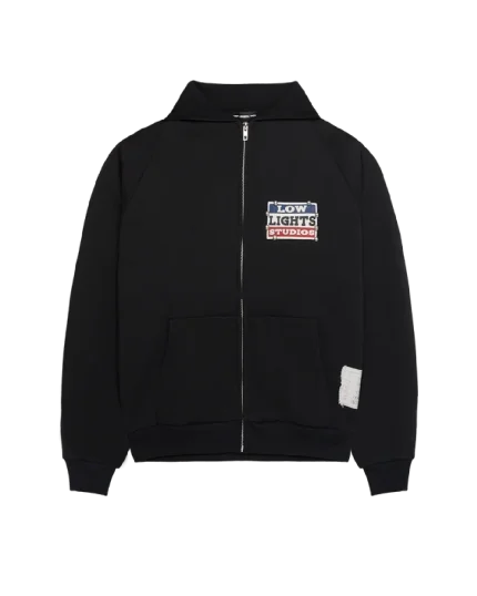 Repair dept. raglan zip hoodie black