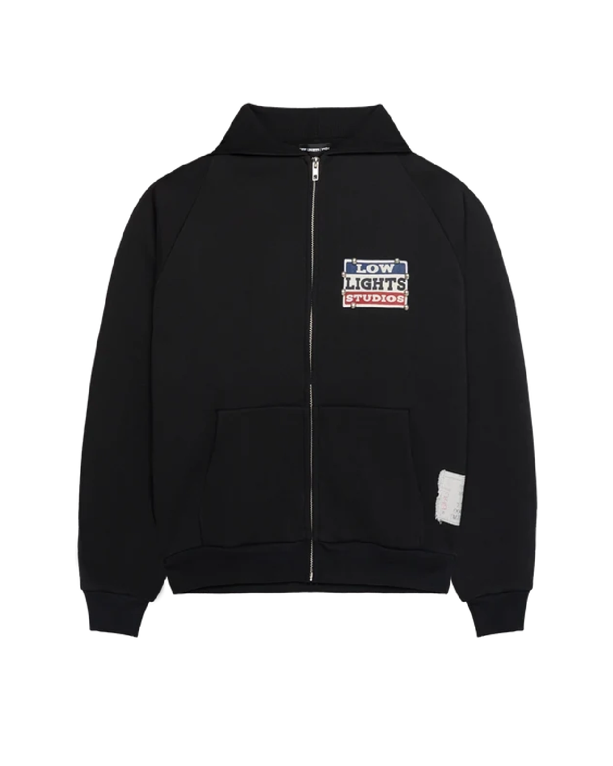 Repair dept. raglan zip hoodie black Repair dept. raglan zip hoodie black